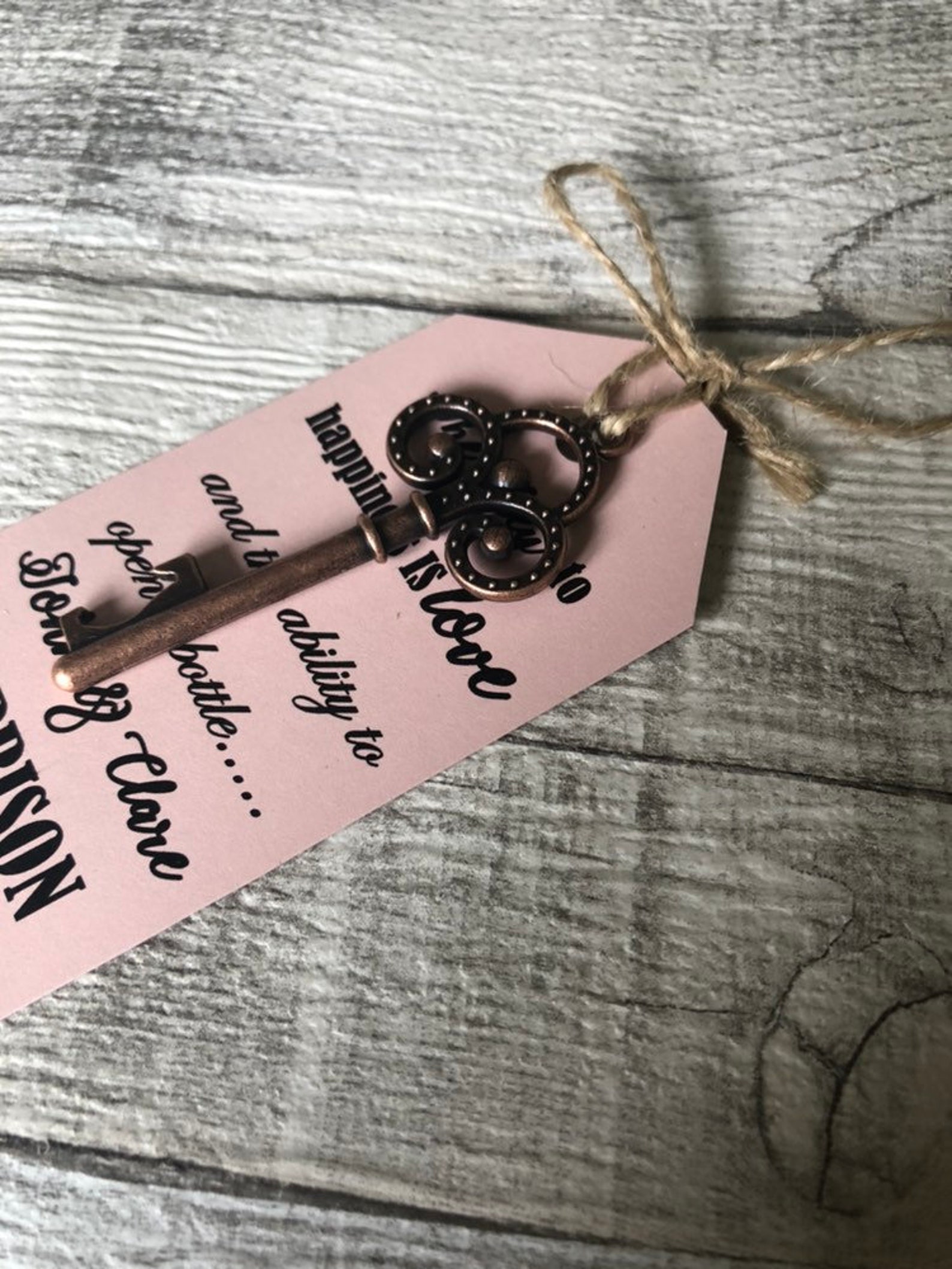 10 Personalised Key Bottle Openers Wedding Favours Choice of Etsy