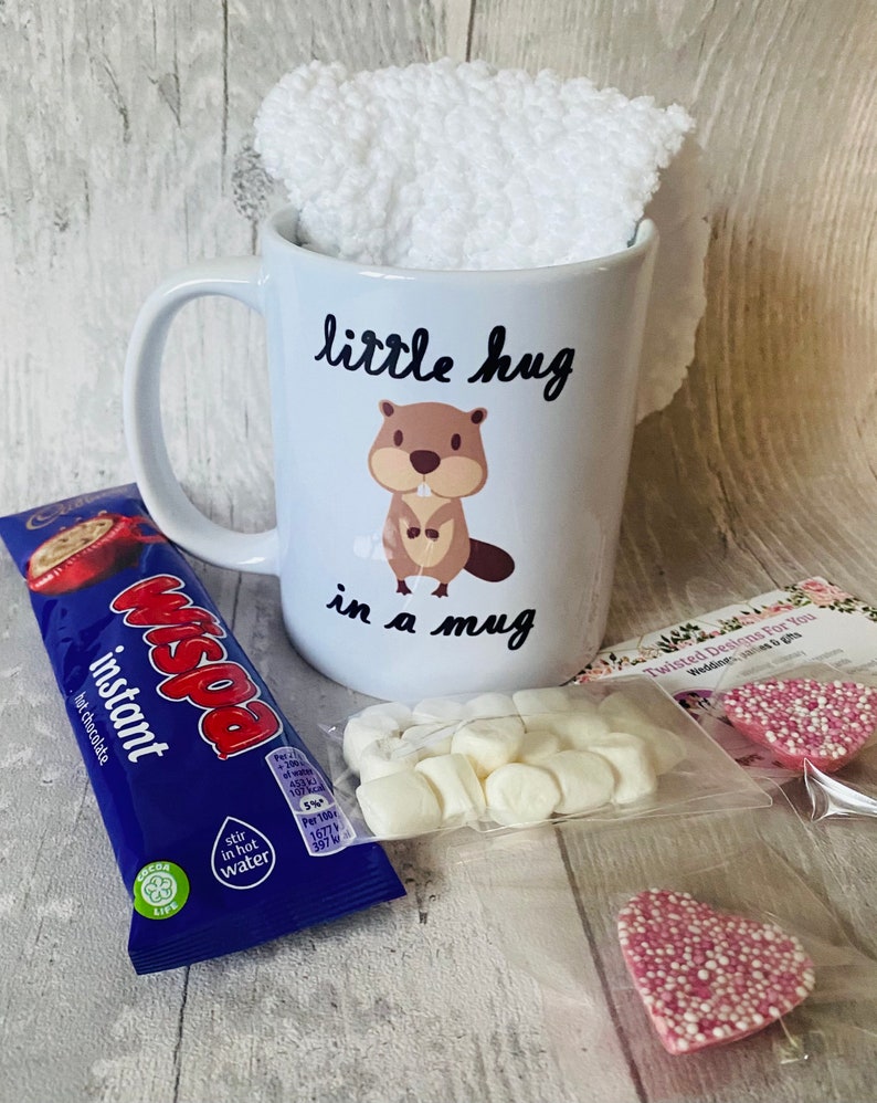 Little Hug in a Mug Mug Fluffy Socks Hot Chocolate Etsy UK