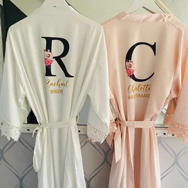 Bridesmaid Dressing Gown Etsy UK