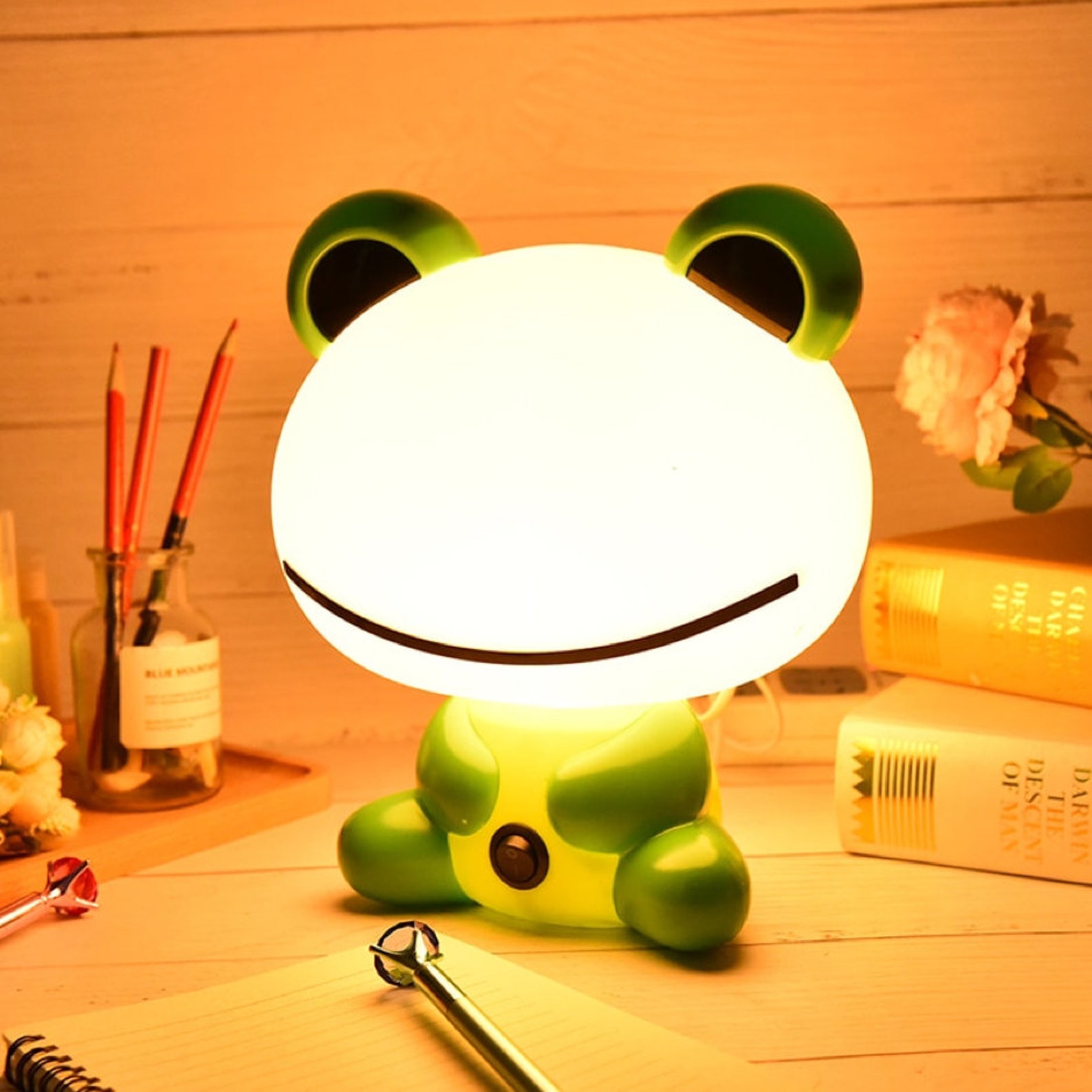 Cute baby frog led night lamp/ cute toddler gift/ kids bedroom Etsy