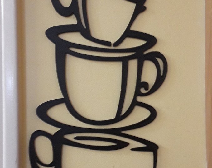 coffee cups wall art