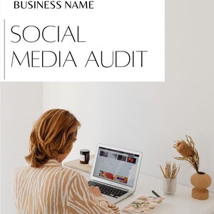 Editable Social Media Audit Template | Canva Audit Report for Instagram YouTube | Digital Marketing Planner | Client Report PDF