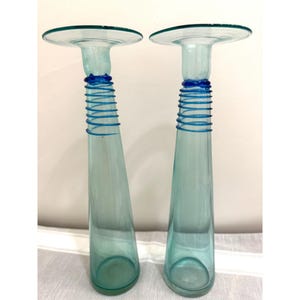 Blenko Candlestick - Etsy Blenko Candlestick - Etsy