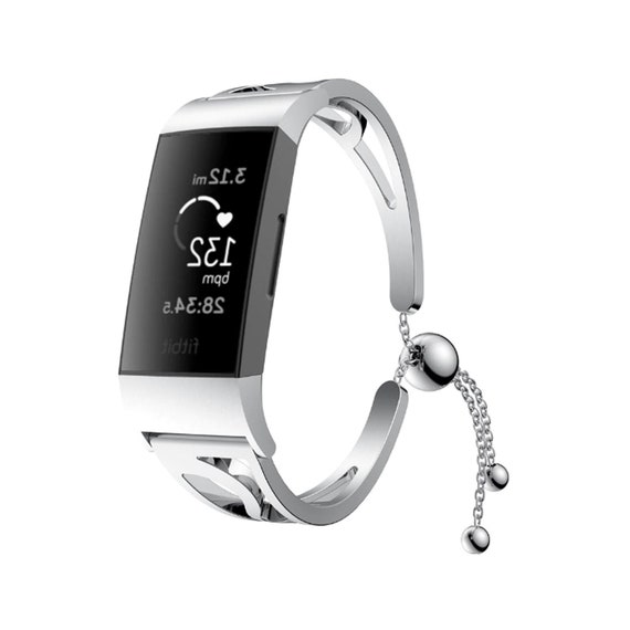 fitbit silver band
