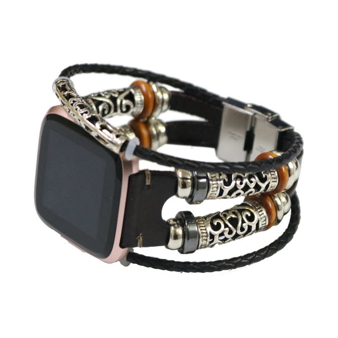 Fitbit Versa Leather Band Fitbit Versa 2 Bands Leather Etsy