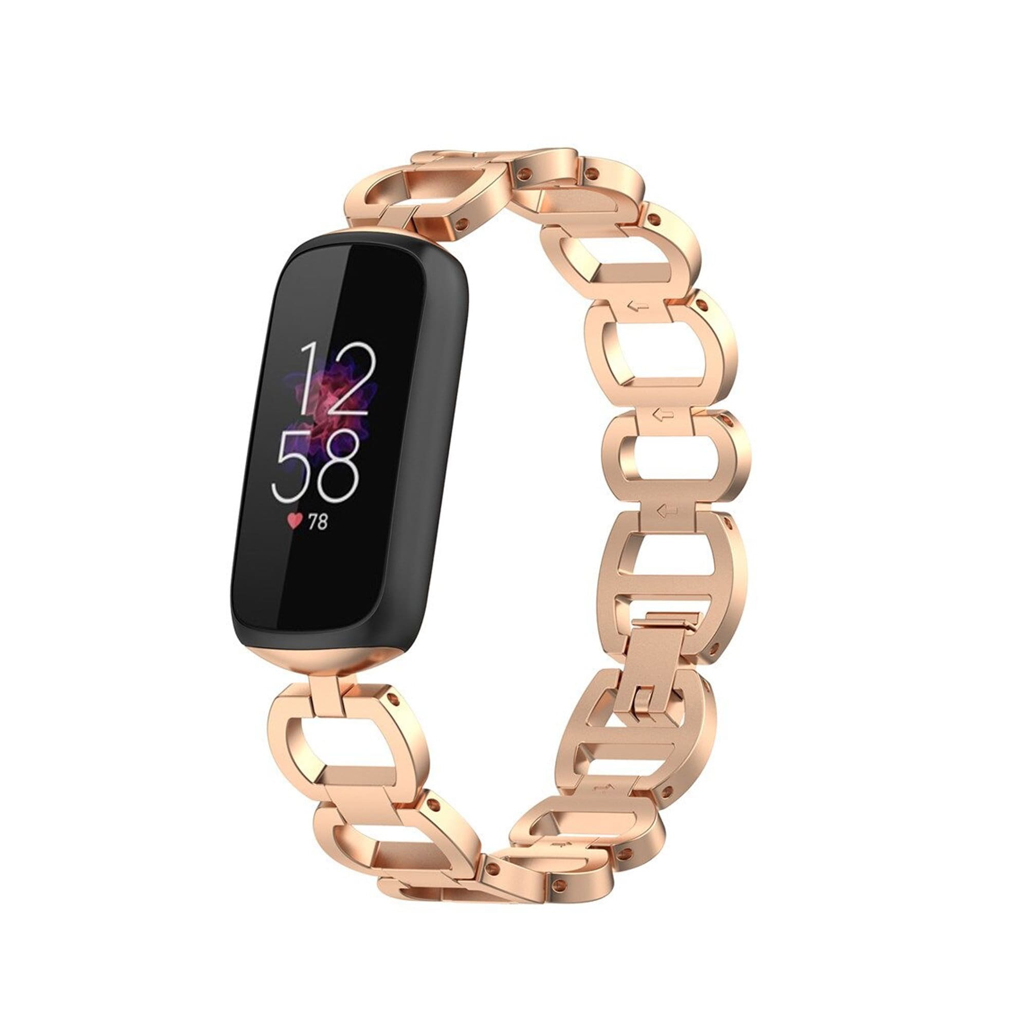 Houston - Bracelet Connecté de Rechange Fitbit Luxe en Silicone
