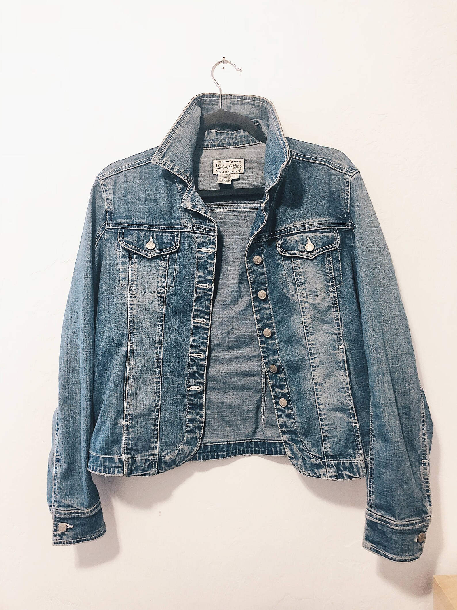 Handpainted Daisy Denim Jacket Etsy