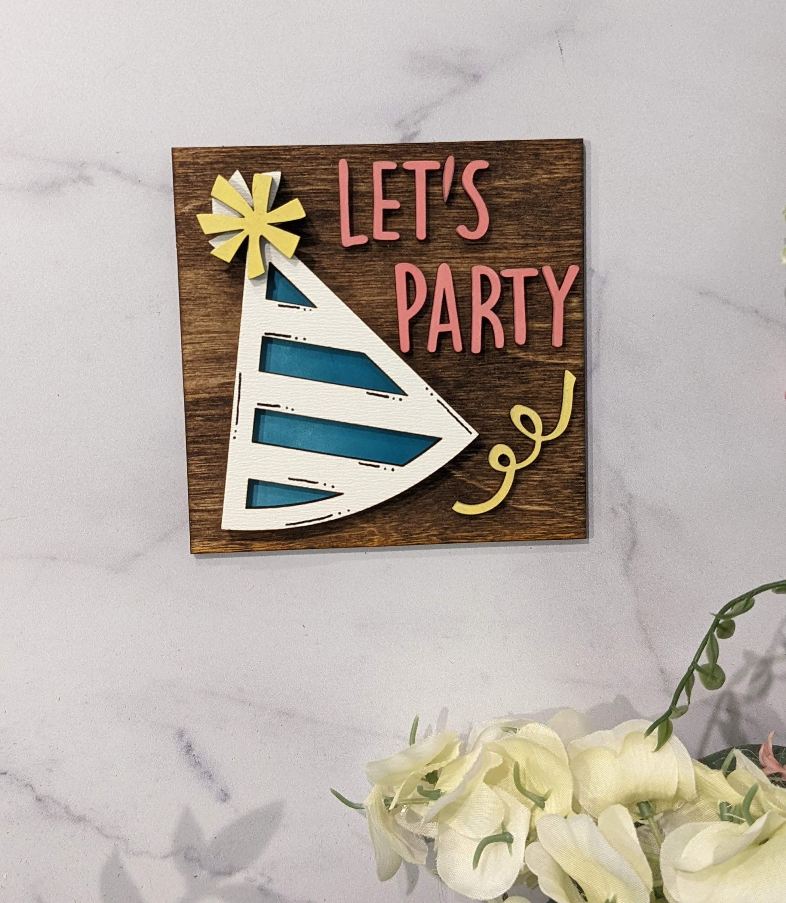 Birthday Tiered Tray Set, Birthday Decor, 3D Signs, Tiered Tray Decor, Happy Birthday, Mini Signs, Housewarming Gif, Gift For Her, Gift
