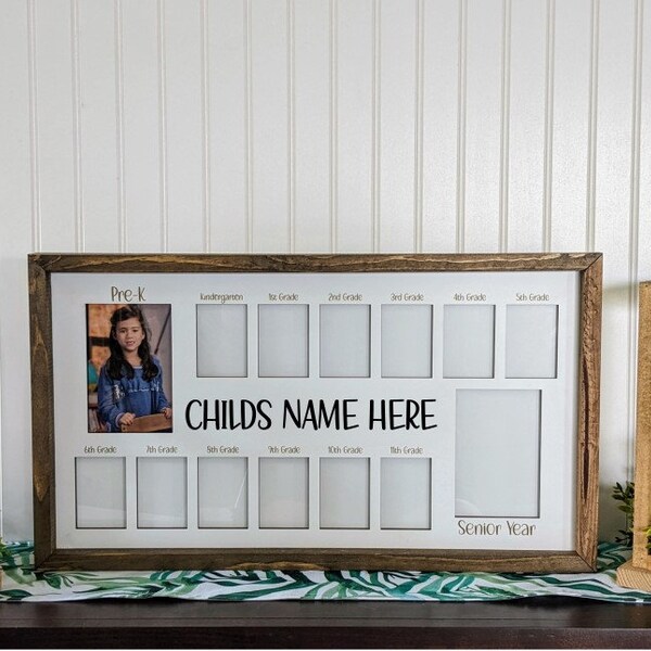 School Years Picture Frame Etsy