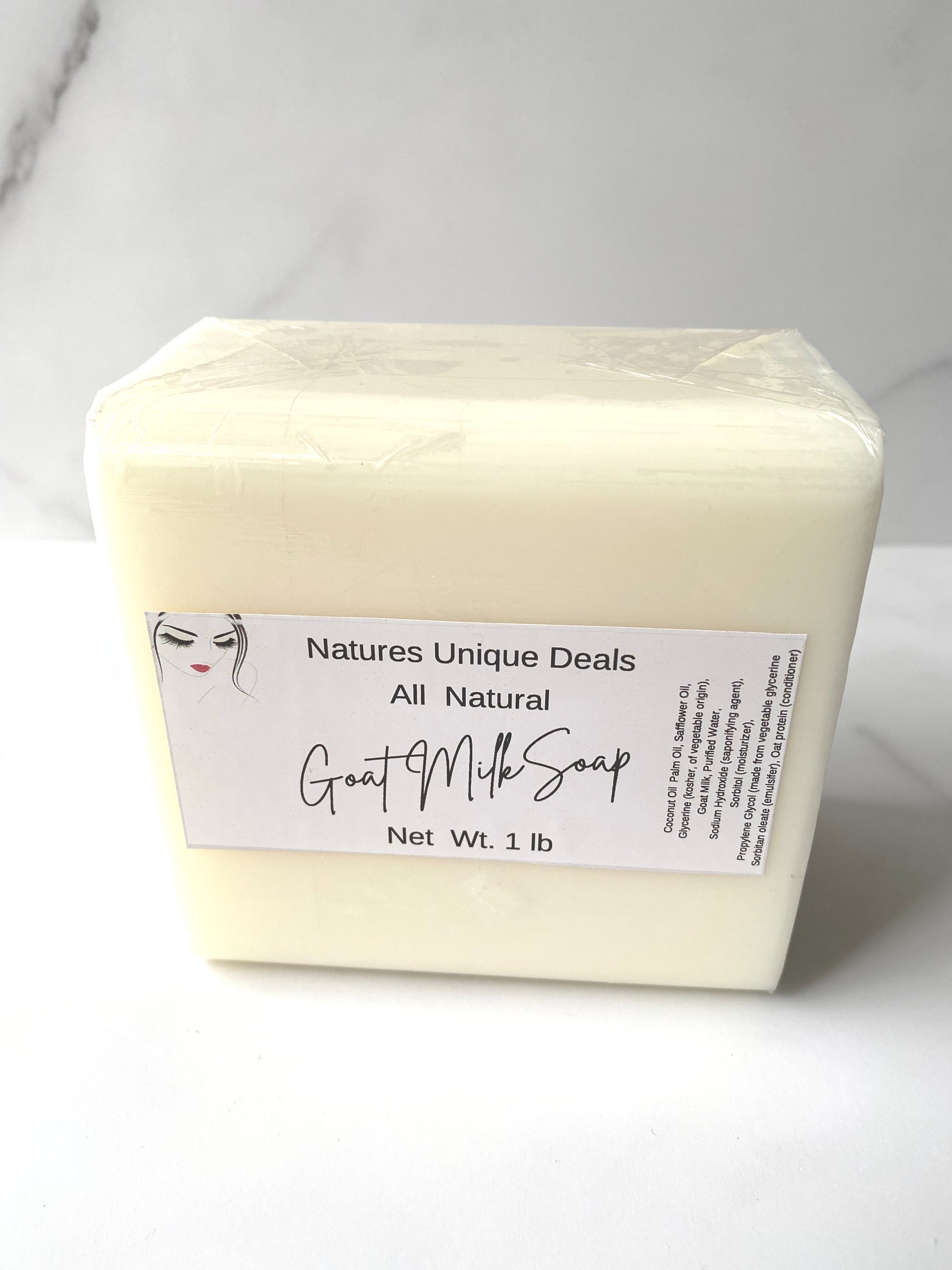 GOAT milk glycerin melt and pour SOAP BASE Detergent Free organic natural 5  lbs