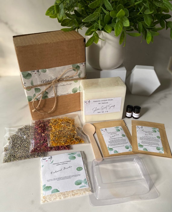 DIY Shea Butter And Goat Milk Soap Making Kit ,Soap Making Kit, Shea And  Goat Milk Soap, Make your natural own soap at home kit!