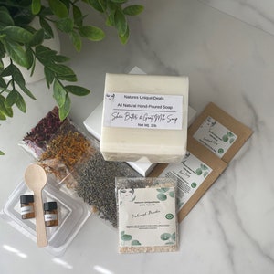 DIY Shea Butter And Goat Milk Soap Making Kit ,Soap Making Kit, Shea And Goat Milk Soap, Make your natural own soap at home kit!