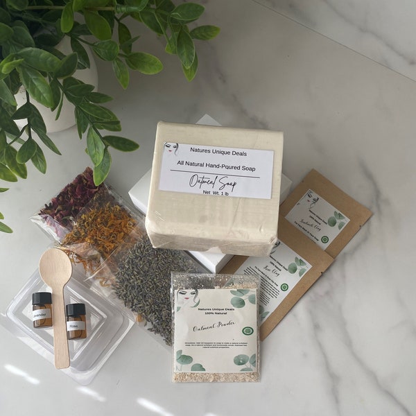 DIY Havermout Zeep Maken Kit, Havermout Zeep, Maak je eigen natuurlijke zeep thuis Kit!