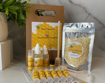 DIY Natural Honey Lip Balm Kit, Honey Lip Balm Kit, Learn to make your own Honey Lip Balm at home kit!