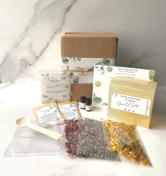 DIY Olive Oil Soap Making Kit, Olive Oil Soap, Make your own natural soap  at home kit!