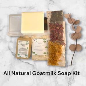 DIY Goat Milk Soap Making Kit: Natural Oils, Oats & Botanicals