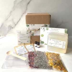 DIY Organic Clear Soap Making Kit -Make your own natural soap!