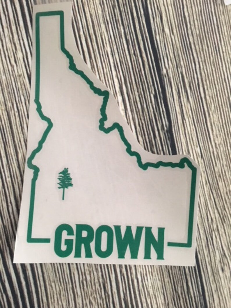 Idaho Grown Car Decal - Etsy