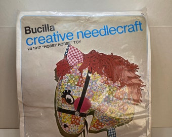 70's Vintage Bucilla Needlecraft Hobby Horse Kit
