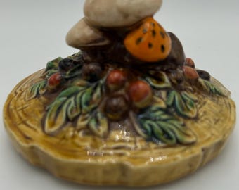 Lefton Woodland Mushroom Canister Lid - Lid Only!