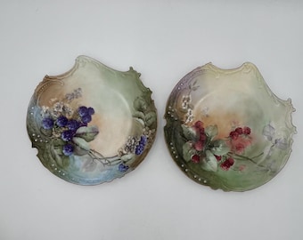 Set of Antique Rosenthal China Savoy Hand Painted Plates