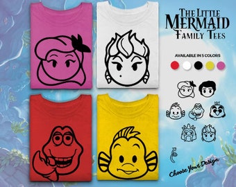 The Little Mermaid Shirt - The Little Mermaid Birthday - The Little Mermaid Tshirts - Ariel Birthday Shirt - Disney Custom Family Vacation
