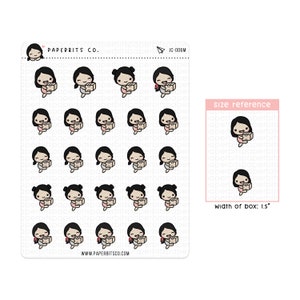 Girl Character - Moving Day/Package Drop-off (JC-006) - 1 Sticker Sheet