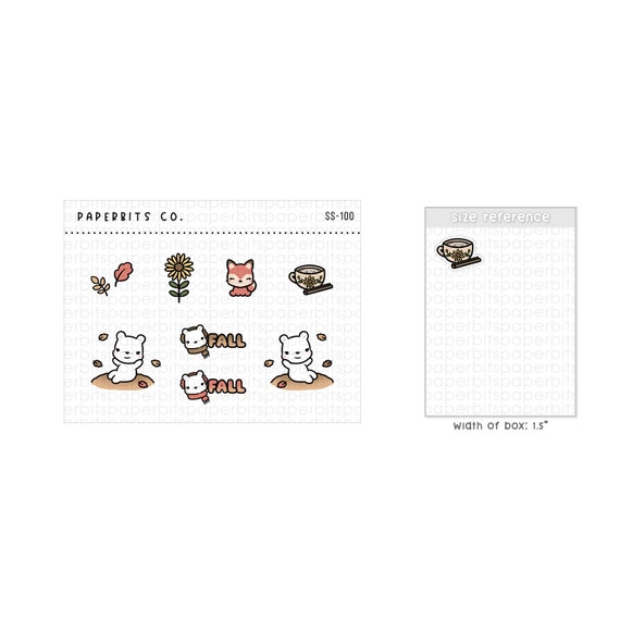 サンプルステッカーシート SS-100 - ステッカーシート 1 枚 - Etsy 日本