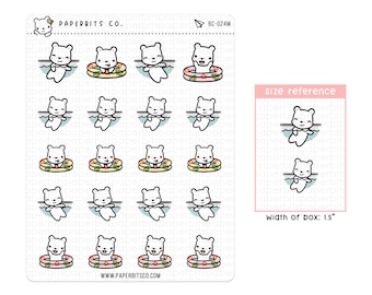 Bear Character - Summer Pool Day (BC-024) - 1 Sticker Sheet // For Planners and Bullet Journals