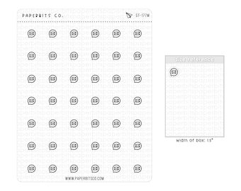 Cute Mail Speech Bubble Icons (ST-177) - 1 Sticker Sheet // For Planners and Bullet Journals