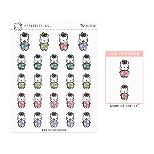 Bear Character - Christmas Presents (BC-043) - 1 Sticker Sheet // For Planners and Bullet Journals