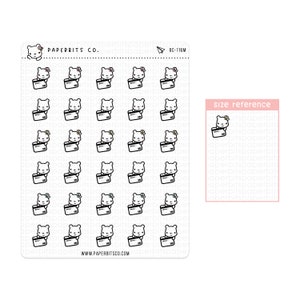 Bear Character - Creditcardbetaling v.1 (BC-116) - 1 stickervel // Voor planners en bulletjournals