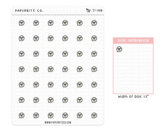 Joli arrosage des plantes/bulles d'icônes de jardinage (ST-146) - 1 feuille d'autocollants//pour les agendas et les Bullet Journals