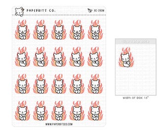 Bärenmotiv – Alles in Ordnung/Alles gut (BC-280) – 1 Stickerbogen // Für Planer und Bullet Journals