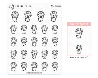 Bear Character - Mom/Grandmother (BC-061) - 1 Sticker Sheet