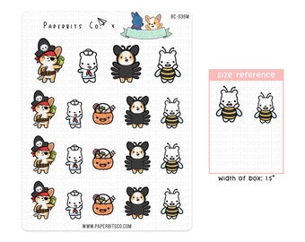 PBxBDC Halloween Costumes v.1 (BC-036) - 1 Sticker Sheet ~ BeedooandCo Collab