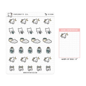 Bear Character - Celestial Themed (BC-063) - 1 Sticker Sheet