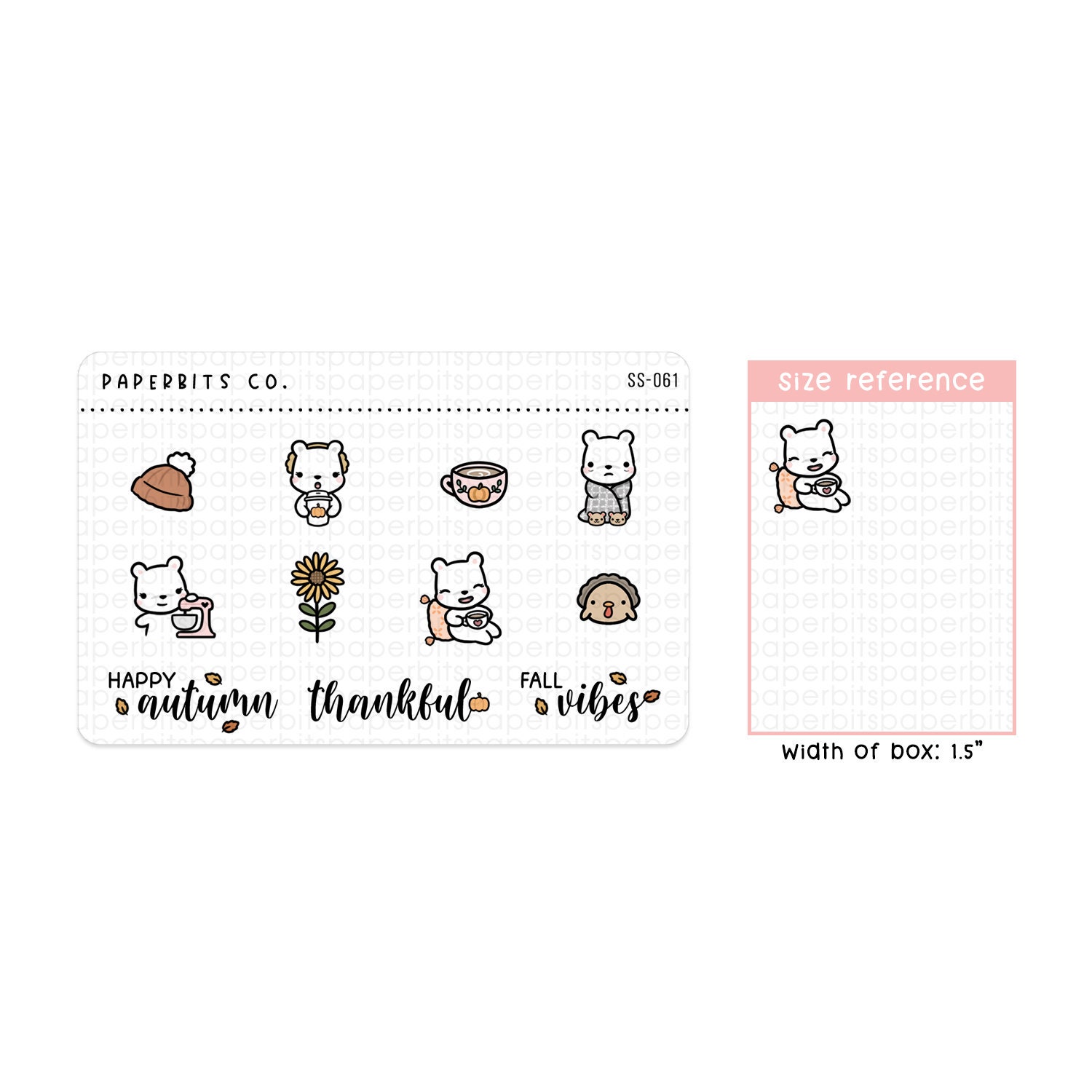 サンプルステッカーシート SS-061 - ステッカーシート 1枚 - Etsy 日本