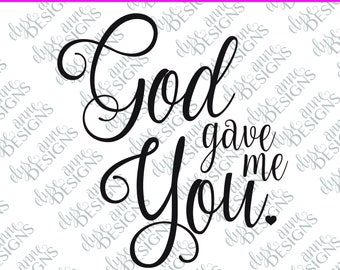 Metal Home Decor Word Wall Art God Gave Me You Country Calligraphy Decoration