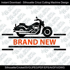 SVG / DFX Instant Download: Motercycle - tema nuovo di zecca - Bambino Neonato / Bambino Outfit - Silhouette / Cricut File - Regalo Baby Shower - Neonato