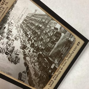 Hausierer Karren NYC Antique Magic Lantern Glass Dia Foto * Keystone View Co.