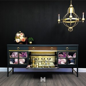 SOLD Nathan Sideboard Drinks Cabinet And Cocktail Bar 24ct Gold Exclusive Design image 6