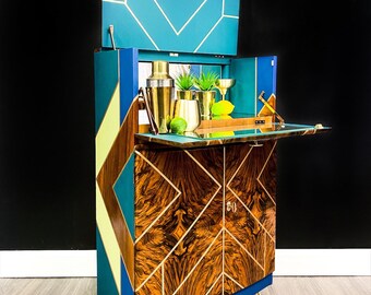 Sold Iggy Cocktail Bar and Drinks Cabinet. Retro Deco Style
