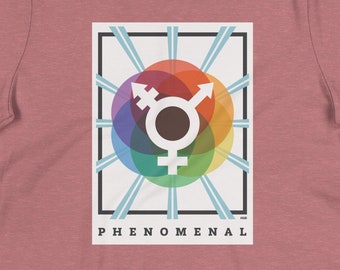 Trans Pride-T-shirt - 'Fenomenale' editie - relaxte pasvorm dames