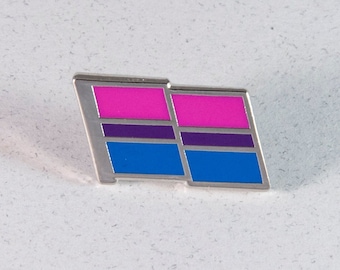 Pin del Orgullo Bisexual -- Pin de la Bandera del Orgullo Bisexual -- Pin de Solapa del Orgullo Bisexual de Esmalte Duro