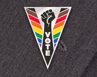 Stempin: inclusief Rainbow PRIDE-editie -- Harde emaille pin -- Rainbow emaille pin