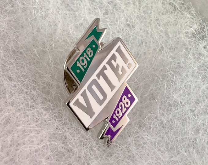 Women's Suffrage Pin -- UK Women's History Hard Enamel Pin -- Feminist Enamel Pin -- Green, Purple, White pin