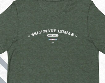 Zelfgemaakt Human Trans Pride-T-shirt
