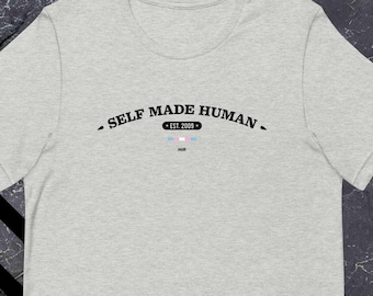 Zelfgemaakt Human Trans Pride-T-shirt