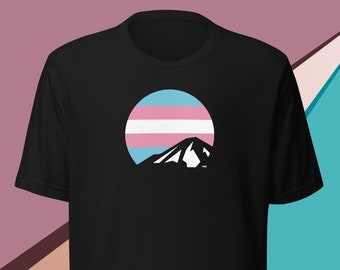 Trans Pride Mountain-T-shirt - pasvorm uniseks